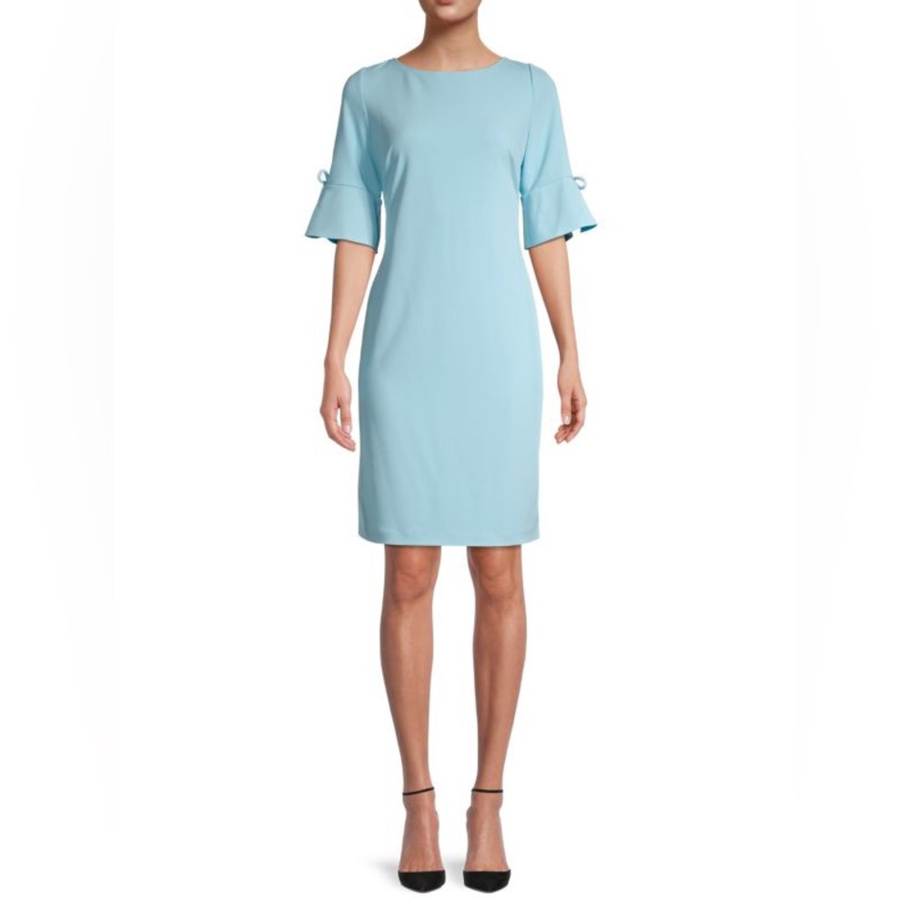 New KARL LAGERFELD PARIS Bell-Sleeve Sheath Dress, Size 10
